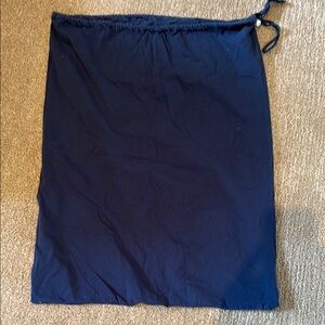 Drawstring Navy Blue Laundry Bag